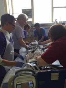 ICU attaching to ventilator